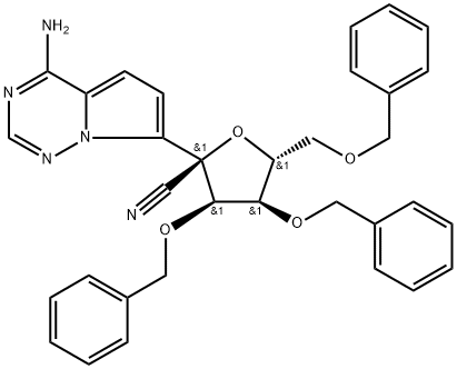 (2R,3R,4R,5R)-2-(4-aminopyrrolo[2,1-f][1,2,4]triazin-7-yl)-3,4-bis(benzyloxy)-5-(( benzyloxy)metil)tetrahydrofuran-2-carbonitrile