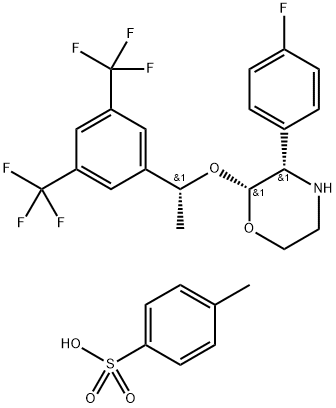 (2R,3S)-2-[(1R)-1-[3,5-Bis(trifluoromethyl)fenil]etoksi]-3-(4-fluorofenil)morfolin 4-metilbenzenasulfonat