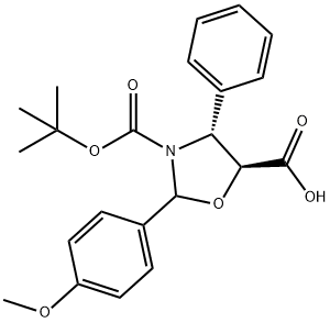 (2R,4R,5S)-3-(tert-butoxycarbonyl)-2-(4-methoxyphenyl)-4-feniloxazolidine-5-asid karboksilik