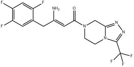 (2Z)-4-Oxo-4-[3-(trifluoromethyl)-5,6-dihydro-[1,2,4]triazolo[4,3-a]pirazin-7(8H)-yl]-1- (2,4,5-trifluorofenil)tetapi-2-en-2-amin