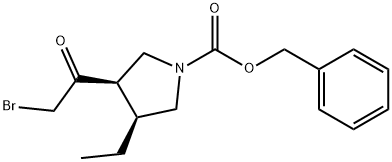 (3R,4S)-3-(2-Bromoacetyl)-4-etil-1-pirolidinekarboksilik asid fenilmetil ester