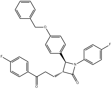 (3R,4S)-4-[4-(Benzyloxy)fenil]-1-(4-fluorophenyl)-3-[3-(4-fluorophenyl)-3-oxopropyl]azetidin-2-one