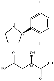 (R)-2-(2,5-difluorophenyl)pyrrolidine (R)-2-hydroxysuccinate