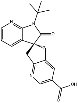 (S)-1'-(tert-butil)-2'-oxo-1',2',5,7-tetrahydrospiro[cyclopenta[b]pyridine-6,3'-pyrrolo[2,3-b]pyridine ]-3-asid karboksilik