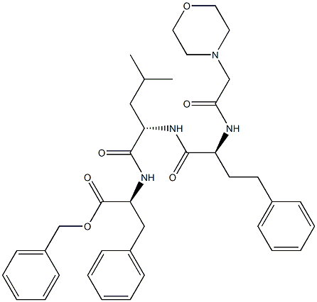 (S)-benzil 2-((S)-4-metil-2-((S)-2-(2-morpho lino acetamido)-4-fenilbutanamido)pentanamido)-3-fenilpropanoat