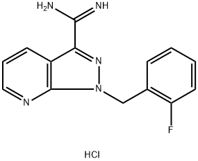 1-(2-fluoro-benzyl)-1j-pirazolo[3,4-b]piridin-3-karboxamidine hidroklorida