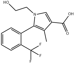 1-(2-hidroksietil)-4-metil-5-(2-(trifluoromethyl)fenil)-1H-pirol-3-asid karboksilik