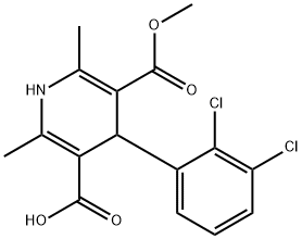 1,4-Dihidro-2,6-dimetil-4-(2',3'-diklorofenil)-5-karboksi metil-3-piridinekarboksilik asid