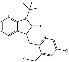 1-(tert-butil)-3-((5-chloro-3-(chloromethyl)piridin-2-yl)metil)-1,3-dihydro-2H-pyrrolo[2,3-b]piridin-2- satu