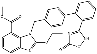 1H-BenziMidazole-7-asid karboksilik, 1-[[2'-(2,5-dihydro-5-oxo-1,2,4-oxadiazol-3-yl)[1,1'-biphenyl]-4- yl]Metil] -2-etoksi-, Metil ester