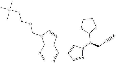 1H-Pyrazole-1-propanenitrile, β-cyclopentyl-4-[7-[[2-(triMethylsilyl)ethoxy]Methyl]-7H-pyrrolo[2,3-d]pyriMidin-4-yl]-, (βR) -