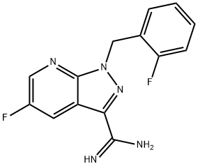1H-Pyrazolo[3,4-b]pyridine-3-carboximidamide, 5-fluoro-1-[(2-fluorophenyl)metil]-