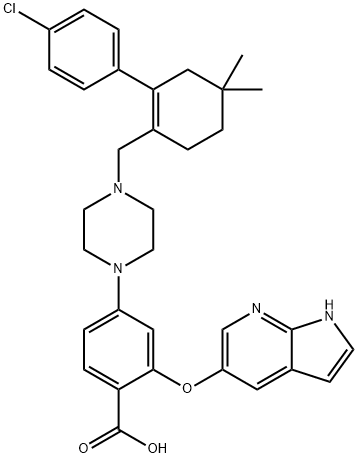 2-[(1H-pyrrolo[2,3-B]pyridin-5-yl)oxy]-4-[4-[[2-(4-chlorophenyl)-4,4-dimetil cincin Hex-1-enyl] metil]piperazin-1-yl]asid benzoik