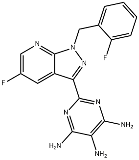 2-[5-fluoro-1-(2-fluorobenzyl)-1H-pyrazolo[3,4-b]piridin-3-yl]pirimidin-4,5,6-triamine