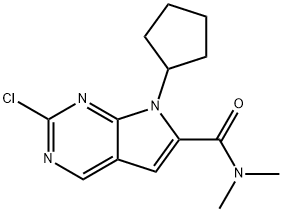 2-Chloro-7-cyclopentyl-N,N-dimetil-H-pyrrolo[2,3-d]pirimidin-6-karboxamide