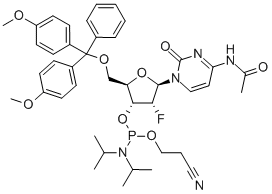 2'-Fluoro-N4-asetil-5'-O-(4,4'-dimethoxytriyl)-2'-Deoxycytidine-3'-CE-Fosphoramide