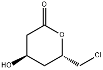 2H-Pyran-2-one, 6-(chloromethyl)tetrahydro-4-hydroxy-, (4R,6S)-
