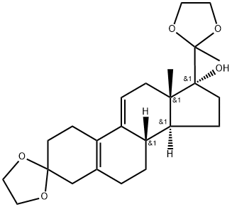 3,20-Bis(etilenadioksi)-19-norpregna-5(10)9(11)dien-17-ol