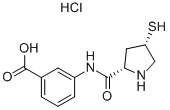 3-[(2S,4S)-4-Mercaptopyrrolidine-2-carboxamido]asid benzoik hidroklorida