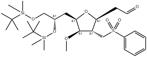 3,6-Anhydro-2,4,7-trideoxy-8,9-bis-O-[(1,1-dimetiletil)dimetilsilil]-5-O-metil-4-[(fenilsulfonil)metil]-D- glycero-D-gulo-nonose