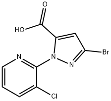 3-BroMo-1-(3-chloropyridin-2-yl)-1H-pirazol-5-asid karboksilik