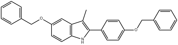 3-Metil-5-(fenilmetoksi)-2-[4-(fenilmetoksi)fenil]-1H-indol