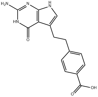 4-[2-(2-Amino-4,7-dihydro-4-oxo-1H-pymol[2,3-d]pirimodin-5-yl)etil]asid benzoik