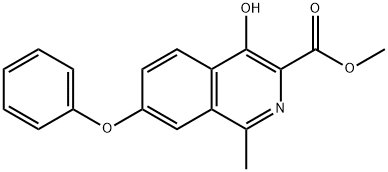 4-Hydroxy-1-metil-7-phenoxy-3-isoquinolinecarboxylic acid metil ester