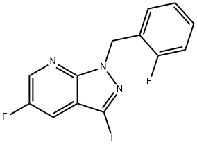 5-fluoro-1-(2-fluorobenzyl)-3-iodo-1H-pyrazolo[3,4-b]piridin