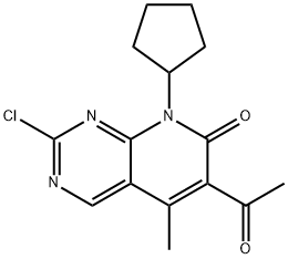 6-asetil-2-kloro-8-siklopentil-5-metilpirido[2,3-d]pirimidin-7(8H)-satu