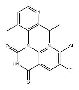 7-chloro-6-fluoro-(1M)-1-[4-metil-2-(propan-2-yl)piridin-3-yl]pirido[2,3-d]pirimidin-2,4(1H, 3H)-dione