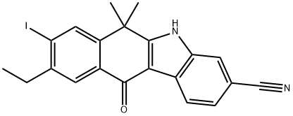 9-etil-8-iodo-6,6-diMetil-11-oxo-6,11-dihydro-5H-benzo[b]carbazole-3-carbonitrile