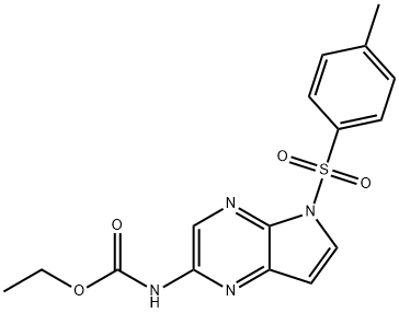 Asid karbamik,N-[5-[(4-methylphenyl)sulfonyl]-5H-pyrrolo[2,3-b]pirazin-2-yl]-, etil este