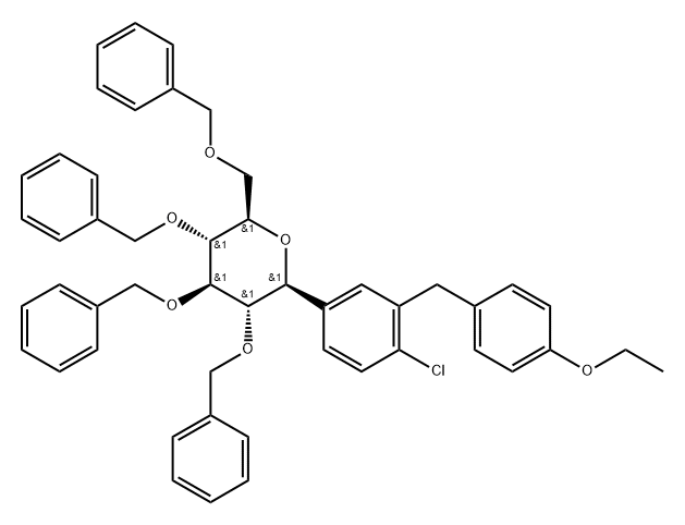 D-Glucitol, 1,5-anhydro-1-C-[4-chloro-3-[(4-etoksifenil)metil]fenil]-2,3,4,6-tetrakis-O-(fenilmetil)-, ( 1S)-