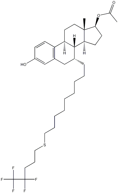 Estra-1,3,5(10)-triene-3,17-diol,7-[9-[(4,4,5,5,5-pentafluoropentyl)thio]nonyl]-,17-asetat,(7a ,17b)-