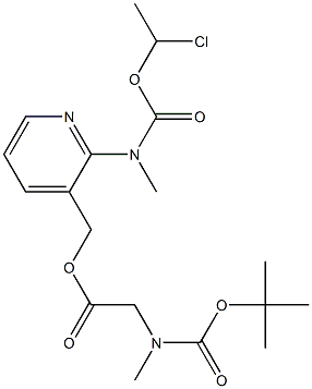 Glisin, N-[(1,1-diMethylethoxy)karbonil]-N-Methyl-, [2-[[(1-chloroethoxy)carbonyl]MethylaMino]-3-pyridinyl]Methyl ester