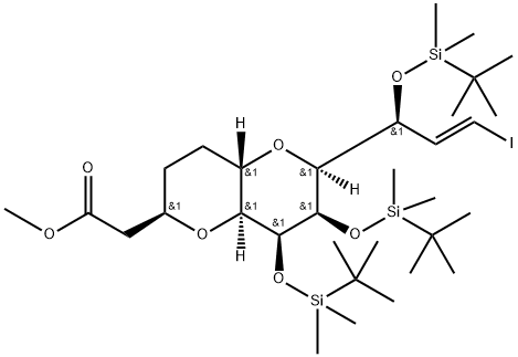 Metil 2-((2R,4aS,6S,7R,8S,8aS)-7,8-bis((tert-butildimetilsilil)oksi)-6-((S,E)-1-((tert-butildimetilsilil)oksi )-3-iodoallyl)octahydropyrano[3,2-b]pyran-2-yl)acetate
