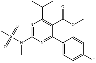 Metil 4-(4-fluorofenil)-6-isopropil-2-[(N-metil-N-metilsulfonil)amino]pirimidin-5-karboksilat