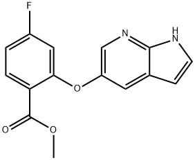 Metil 4-Fluoro-2-{1H-pyrrolo[2,3-b]piridin-5-yloksi}benzoat