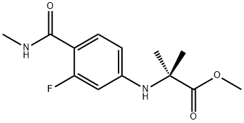 N-[3-Fluoro-4-[(methylamino)carbonyl]fenil]-2-methylalanine metil ester