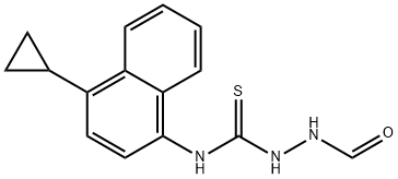 N-(4-Cyclopropyl-1-naftalenyl)-2-formylhydrazinecarbothioamide