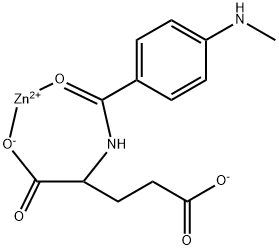 N-[4-(Methylamino)benzoyl]-L-asid glutamat garam zink