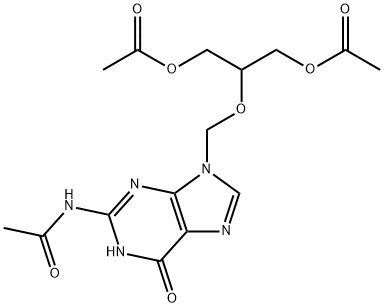 N-[9-[[2-(Acetyloxy)-1-[(acetyloxy)metil]etoksi]metil]-6,9-dihydro-6-oxo-1H-purin-2-yl]acetamide