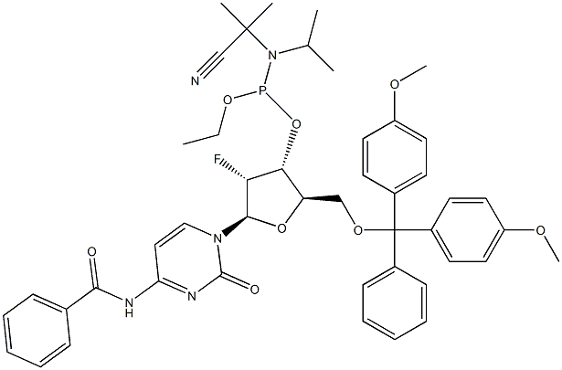 N4-Benzoyl-2'-deoxy-5'-O-DMT-2'-fluoro-cytidine fosforamidit
