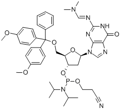 N4-(DIMETHYLAMINO)METHYLENE)-5'-O-(DIMETHOXYTRITYL)-2'-DEOXYGUANOSINE-3'-N,N-DIISOPROPYL (CYANOETHYL) FOSFORAMIDITE