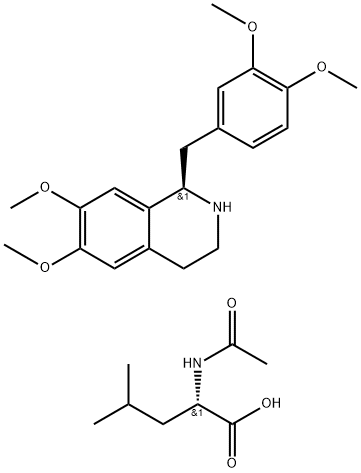 R-Tetrahydropapaverine N-asetil-L-leucinate