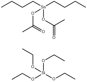 Asid silisik (H4SiO4), tetraetil ester, hasil tindak balas dengan bis(asetiloksi)dibutylstannane