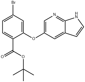 tert-butil 2-((1H-pyrrolo[2,3-b]piridin-5-yl)oksi)-4-bromobenzoat