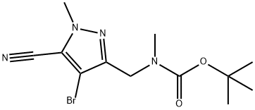 tert-butil((4-bromo-5-cyano-1-metil-1H-pirazol-3-yl)metil)(metil)karbamat